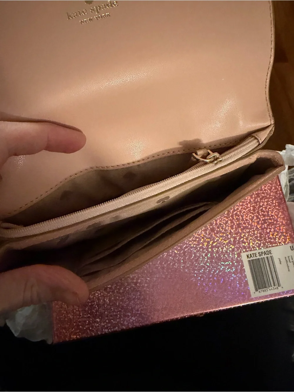 Kate Spade Metallic Gold Clutch